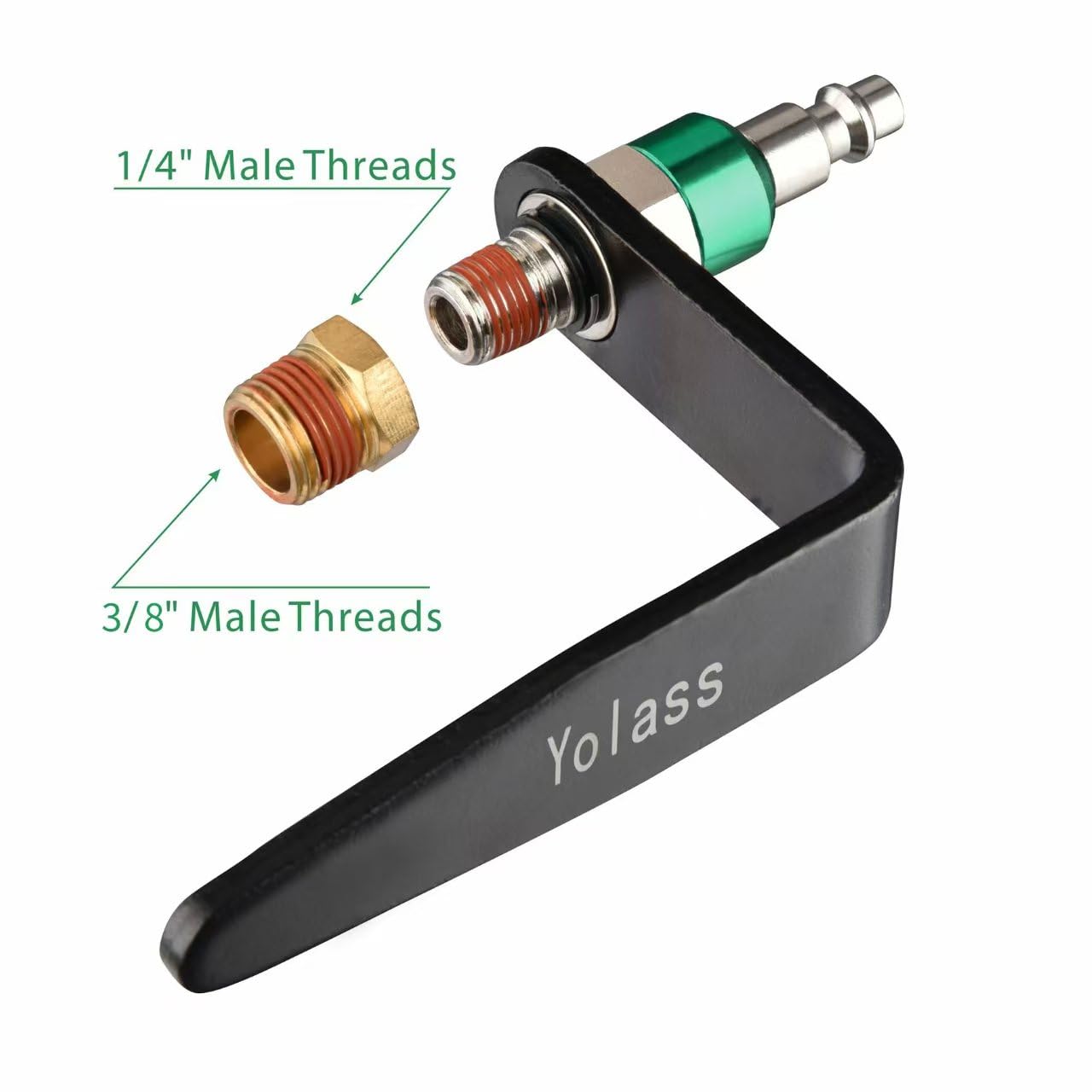 Yolass 360-degree rotatable hook offering flexible air hose access