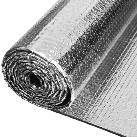 YoleShy double reflective insulation film on window reduces heat transfer.