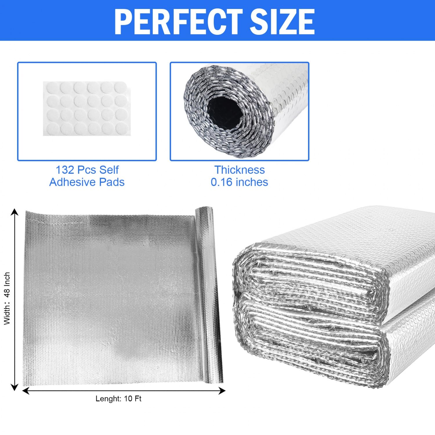 YoleShy insulation film ships folded; creases won't affect performance.