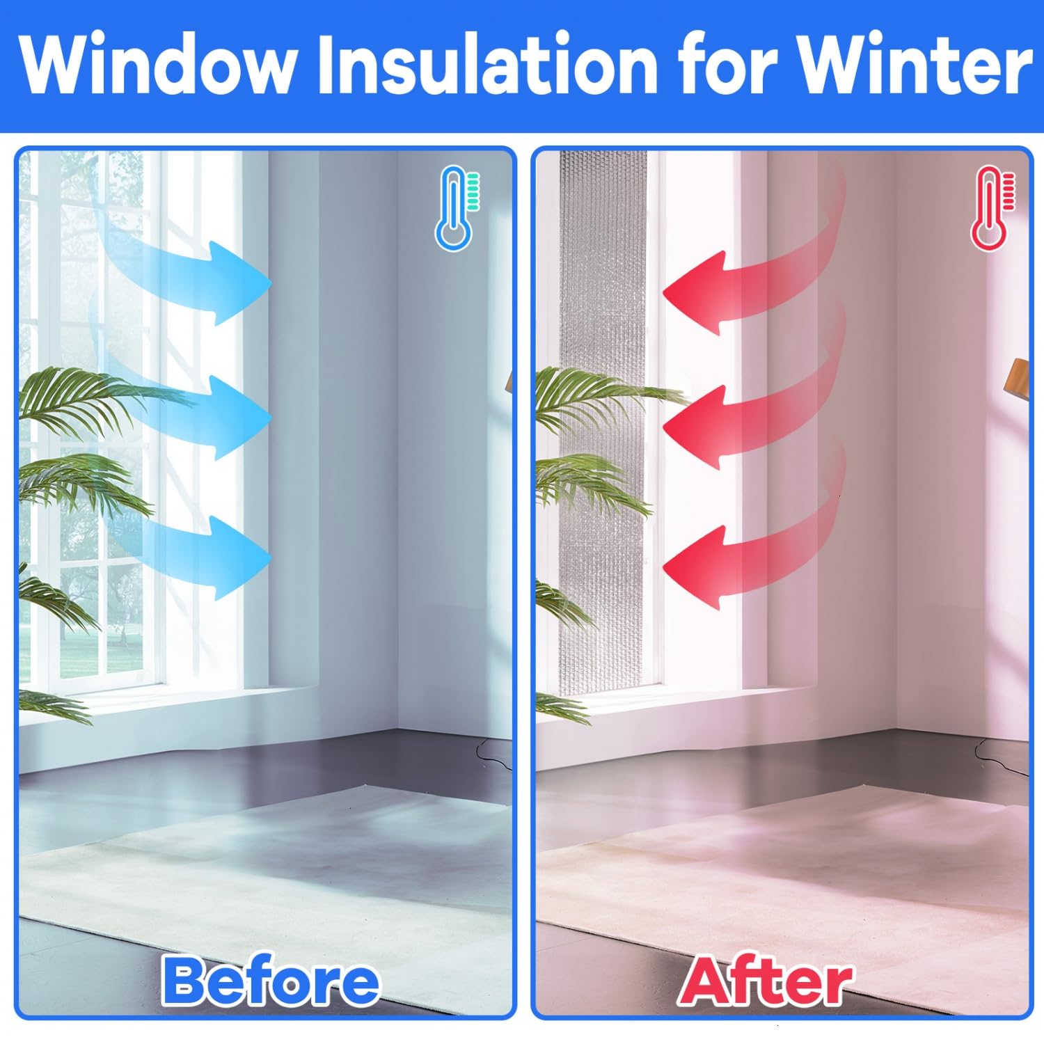 YoleShy insulation kit with 132 self-adhesive pads ensures secure installation.