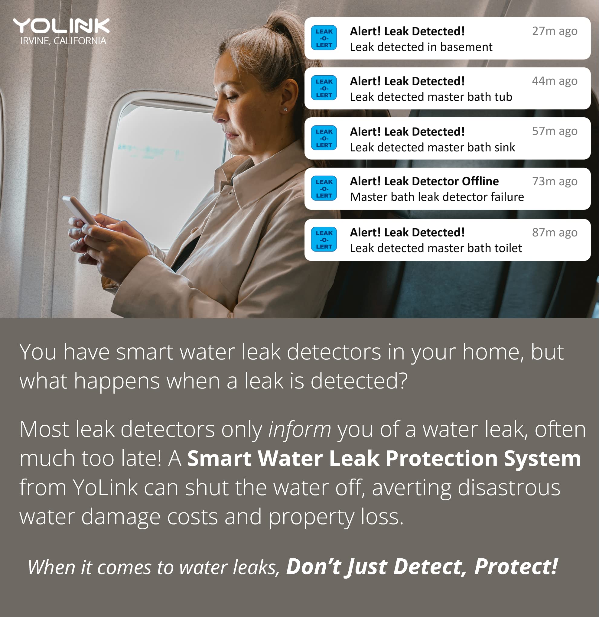 YoLink battery-included unit highlighting long-lasting operation