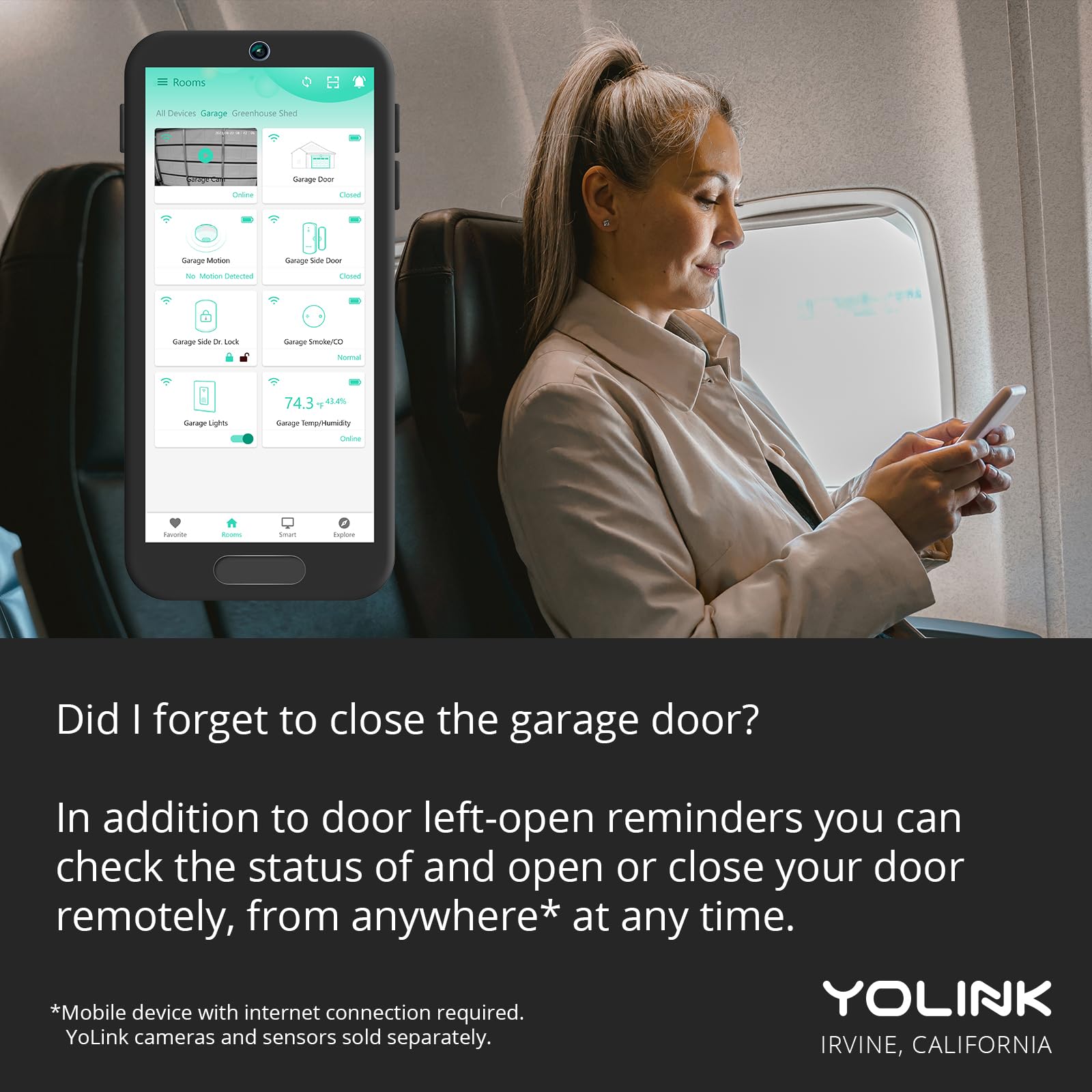 YoLink battery life extended with standard AAA batteries.