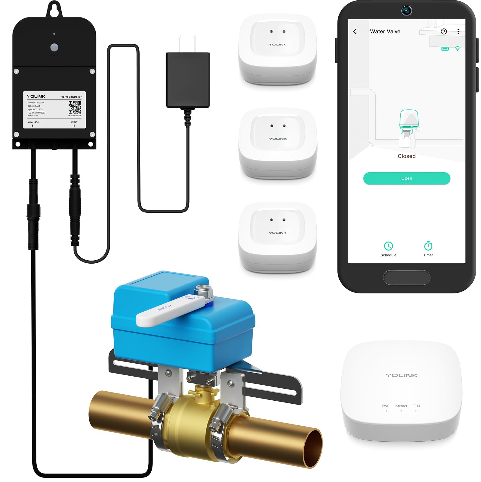 YoLink DIY leak-sensor kit with hub protects homes from hidden water damage
