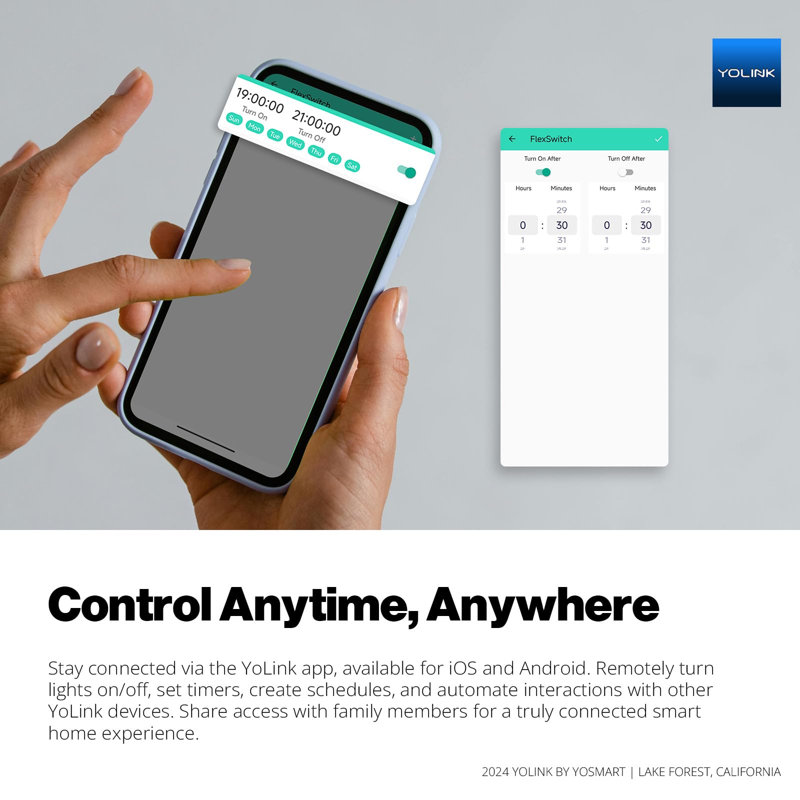YoLink dual button remote fobs provide quick control of connected devices