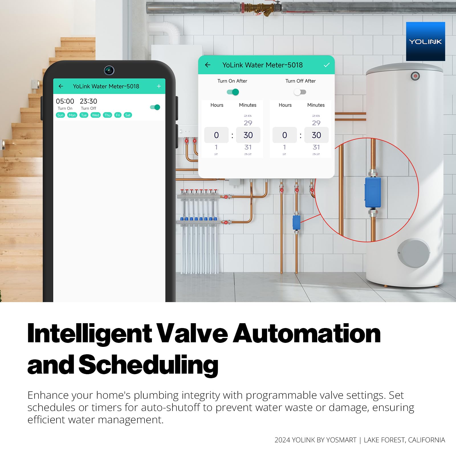 YoLink Hub connectivity with Ethernet or Wi-Fi; works with Alexa.