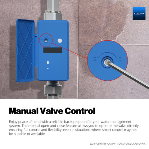 YoLink FlowSmart real-time readings for quick, informed water monitoring.