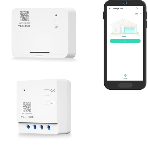 YoLink garage door controller wall mount enables quick setup and access.