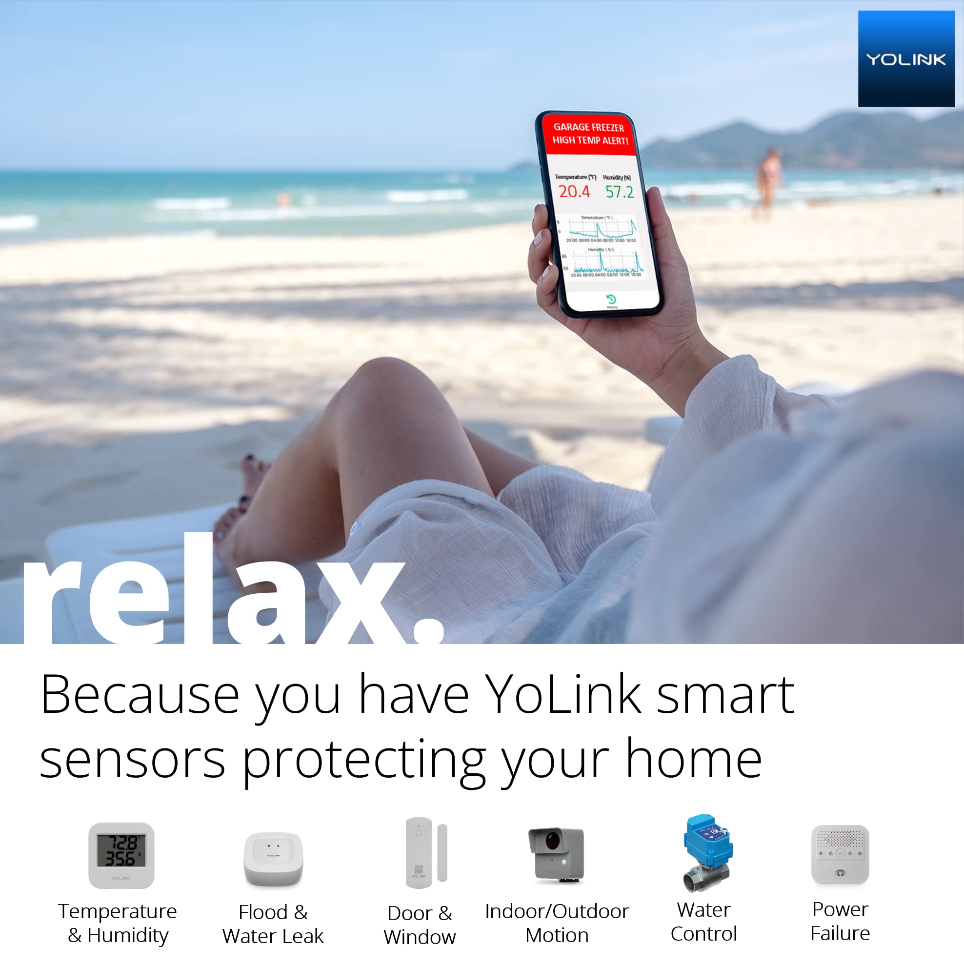 YoLink Hub energy-efficient design supports reliable everyday operation.