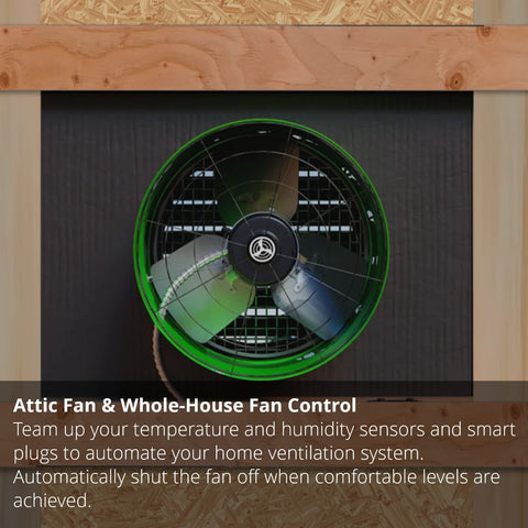 YoLink Mini Plug highlighting home automation uses and scenes.