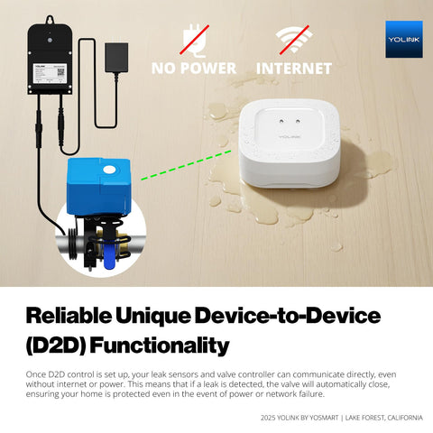 YoLink Smart Valve Controller 2 central hub for protection setup