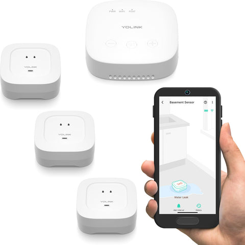 YoLink SpeakerHub with starter kit enabling centralized smart home control and reliable alerts.