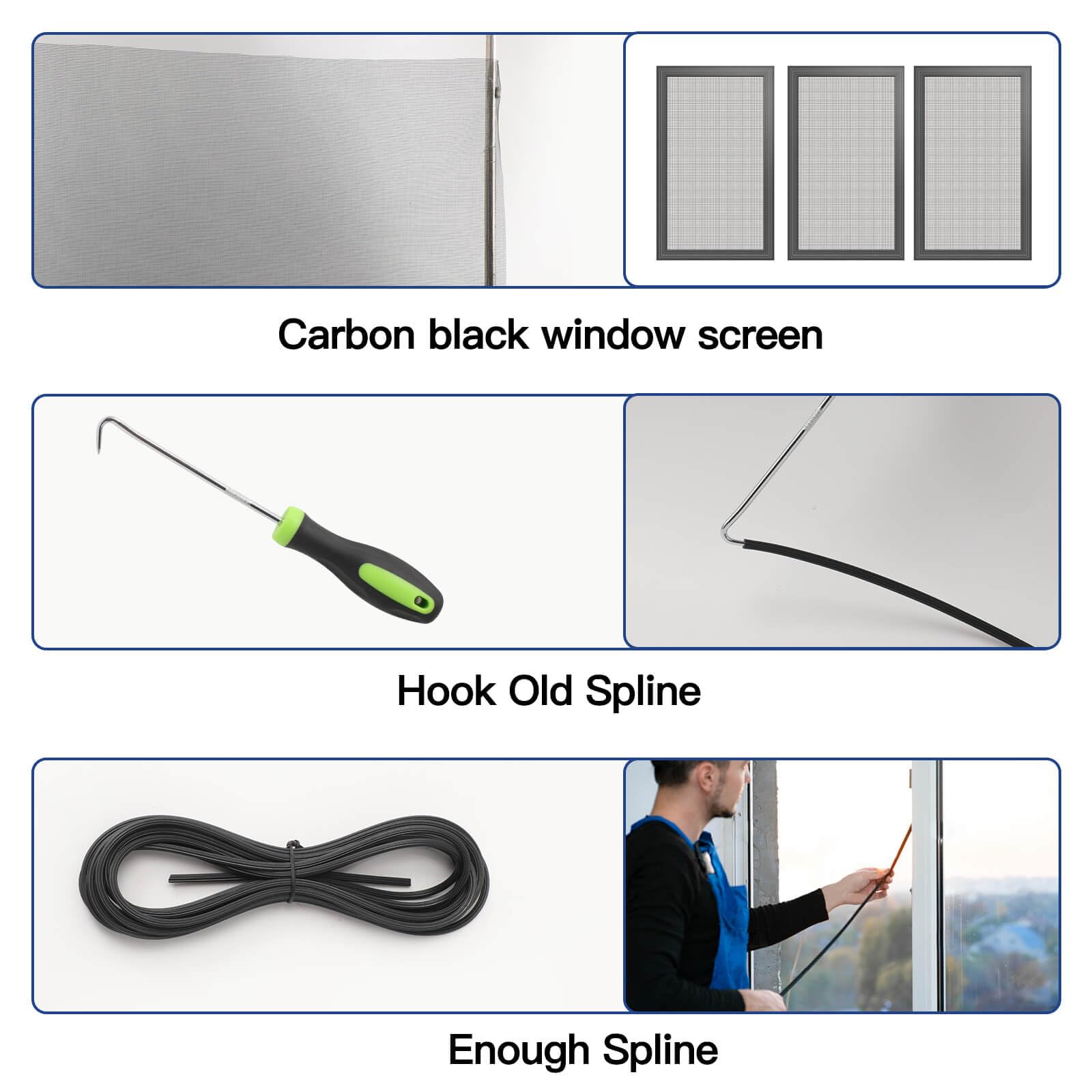 Yolovit included knife and measuring tape support precise cuts and sizing.
