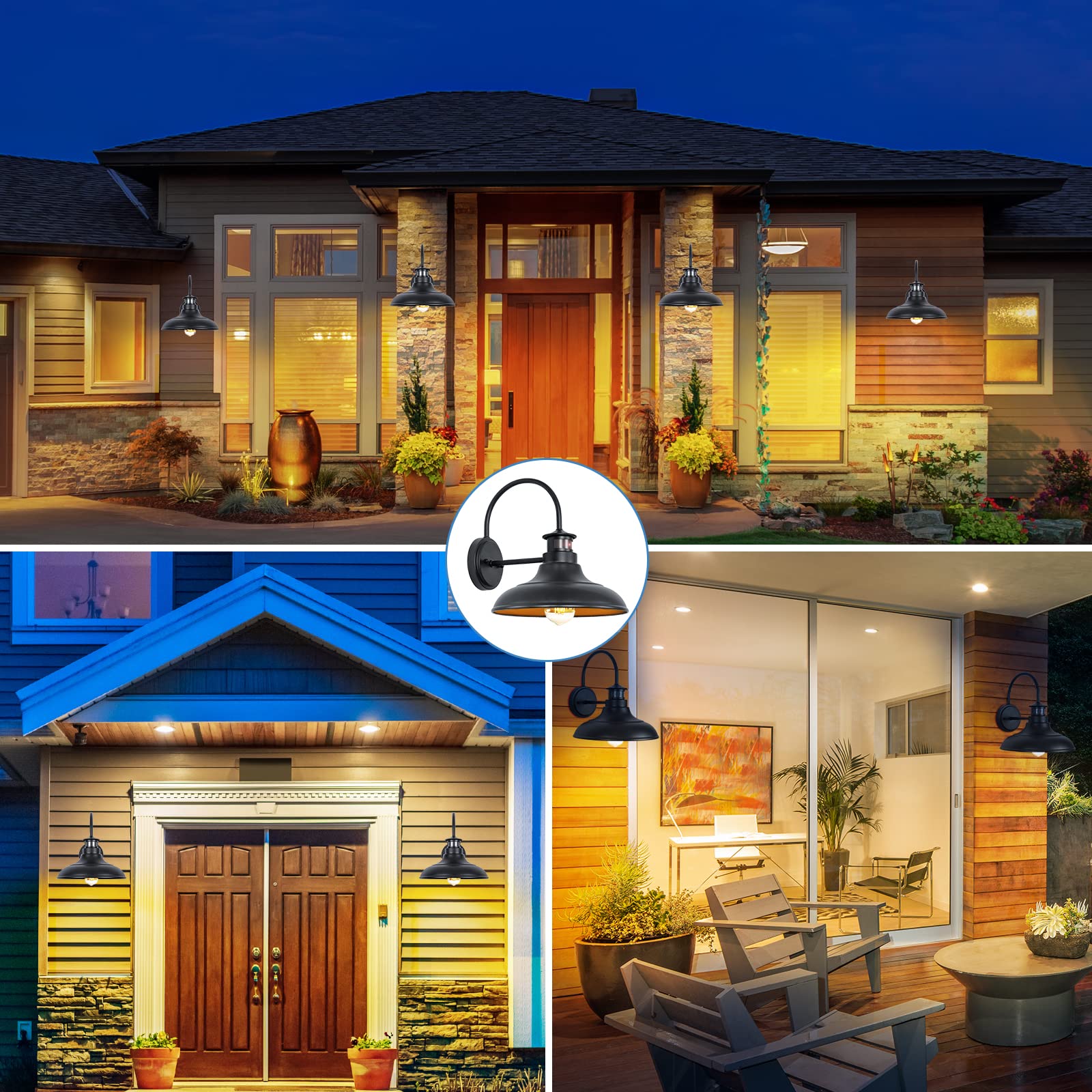 Yolsunes motion sensor light with 40ft reach, highlighting security.