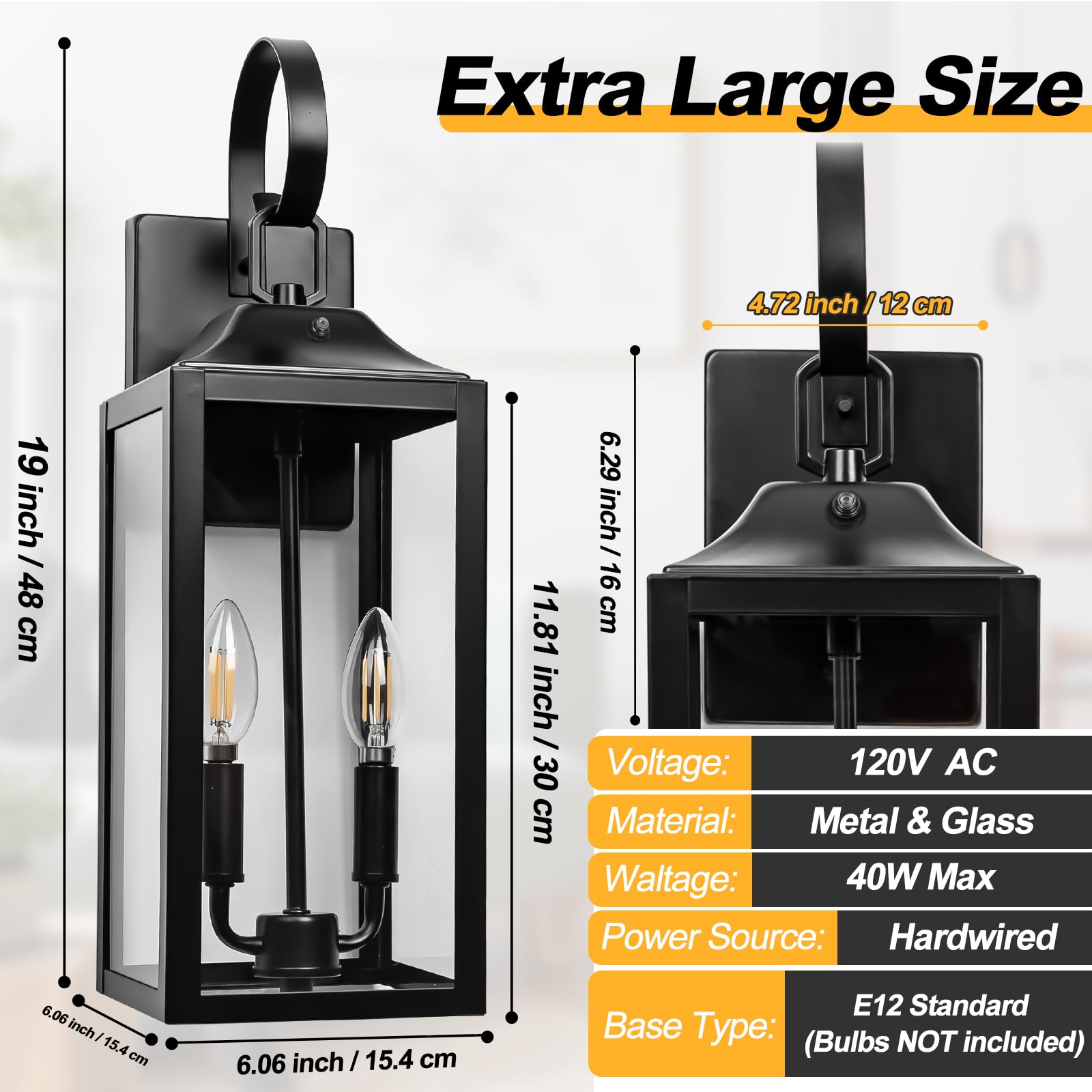 Yolsunes open-bottom bulb access for easy maintenance.