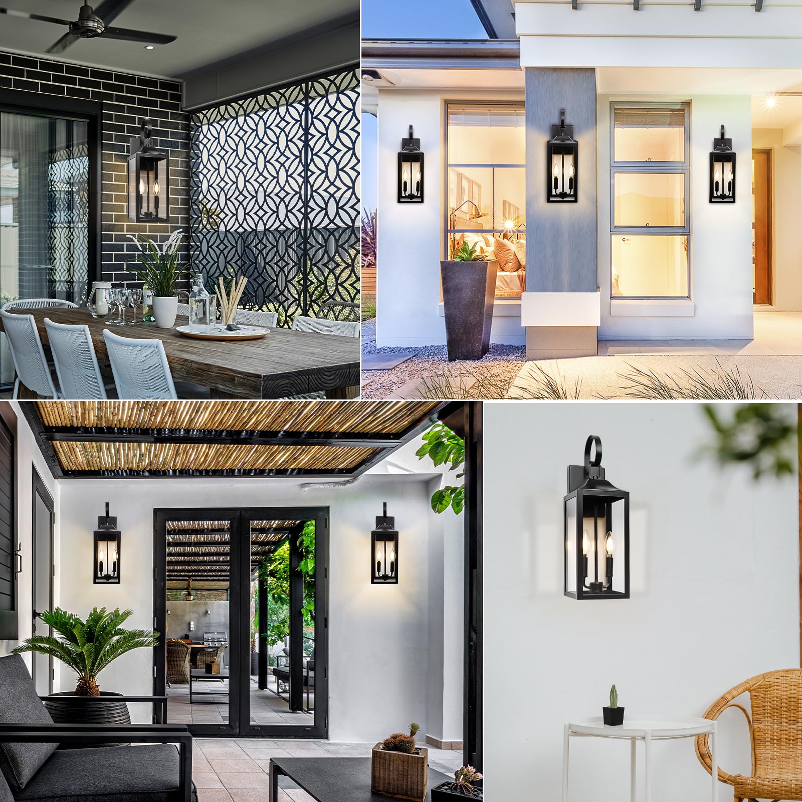 Yolsunes outdoor lantern suitable for entryways and exterior walls.