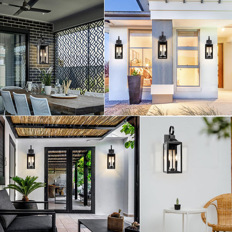 Yolsunes outdoor lantern suitable for entryways and exterior walls.