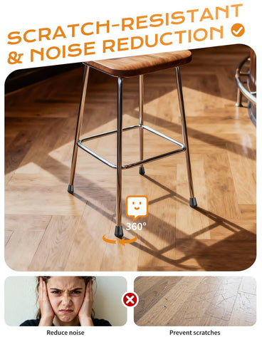 Yomanta scratch-proof floor protectors guard diverse floor surfaces.