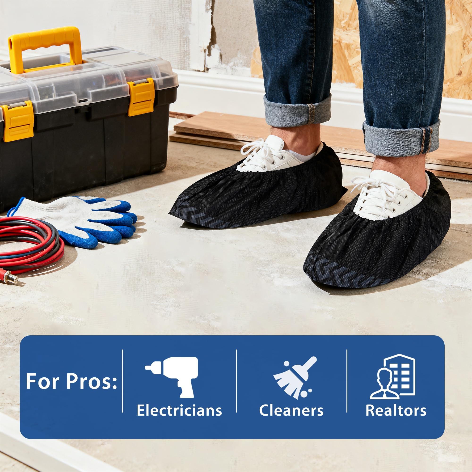 Yomeie X-Large shoe covers ideal for events or weather-related messes
