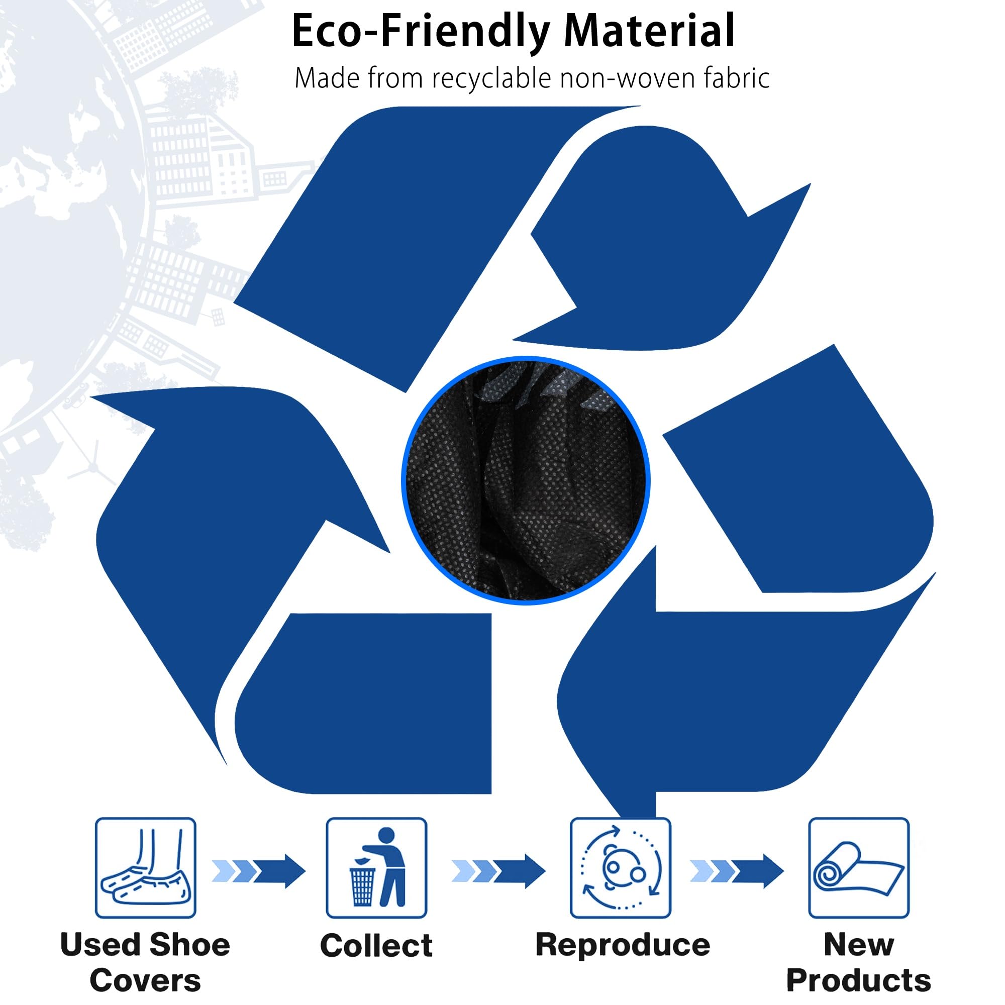 Yomeie X-Large shoe covers recyclable and degradable materials