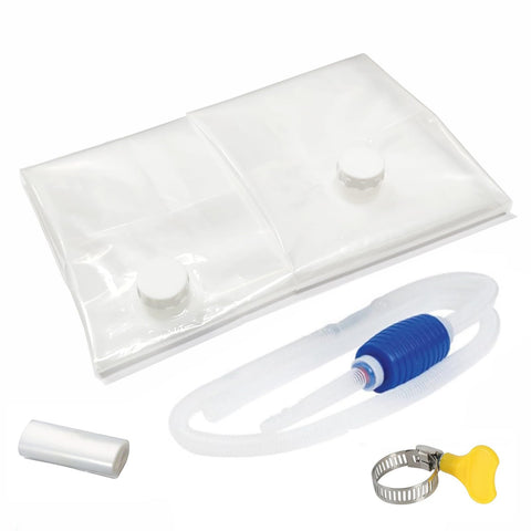 Yonawlsy foldable water bladder ready for bathtub setup and emergency storage.