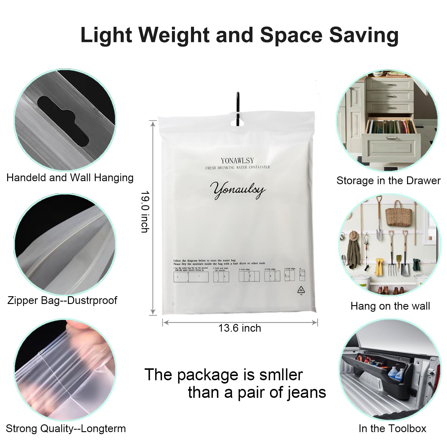 Yonawlsy siphon pump enables easy dispensing into jugs.