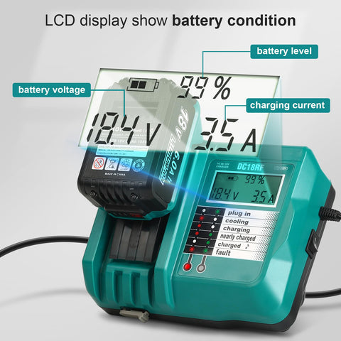 YongerTool charger cooling fan maintains safe charging temperatures