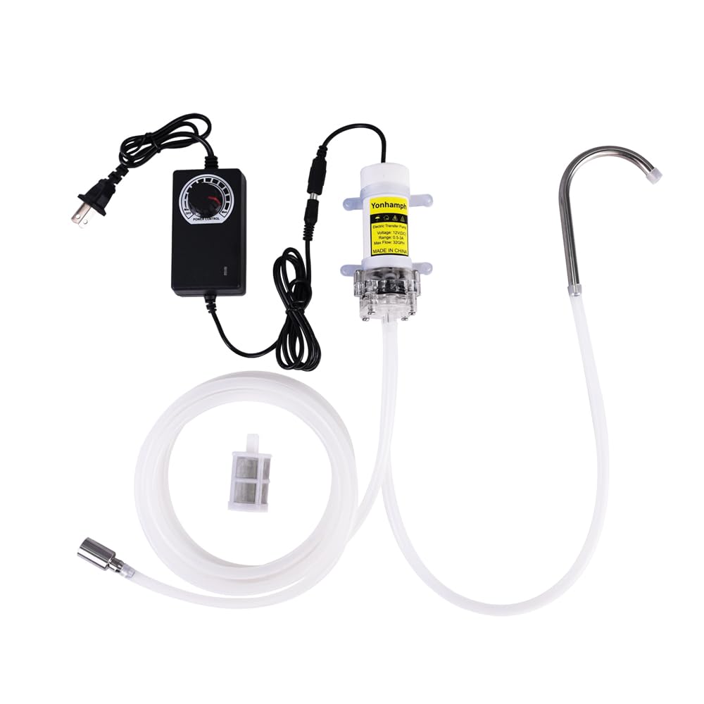 Yonhamph food-grade pump front view for safe home bottling and transfer.
