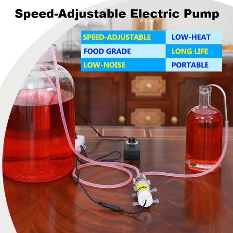 Yonhamph food-grade pump side view showing compact design for easy setup.