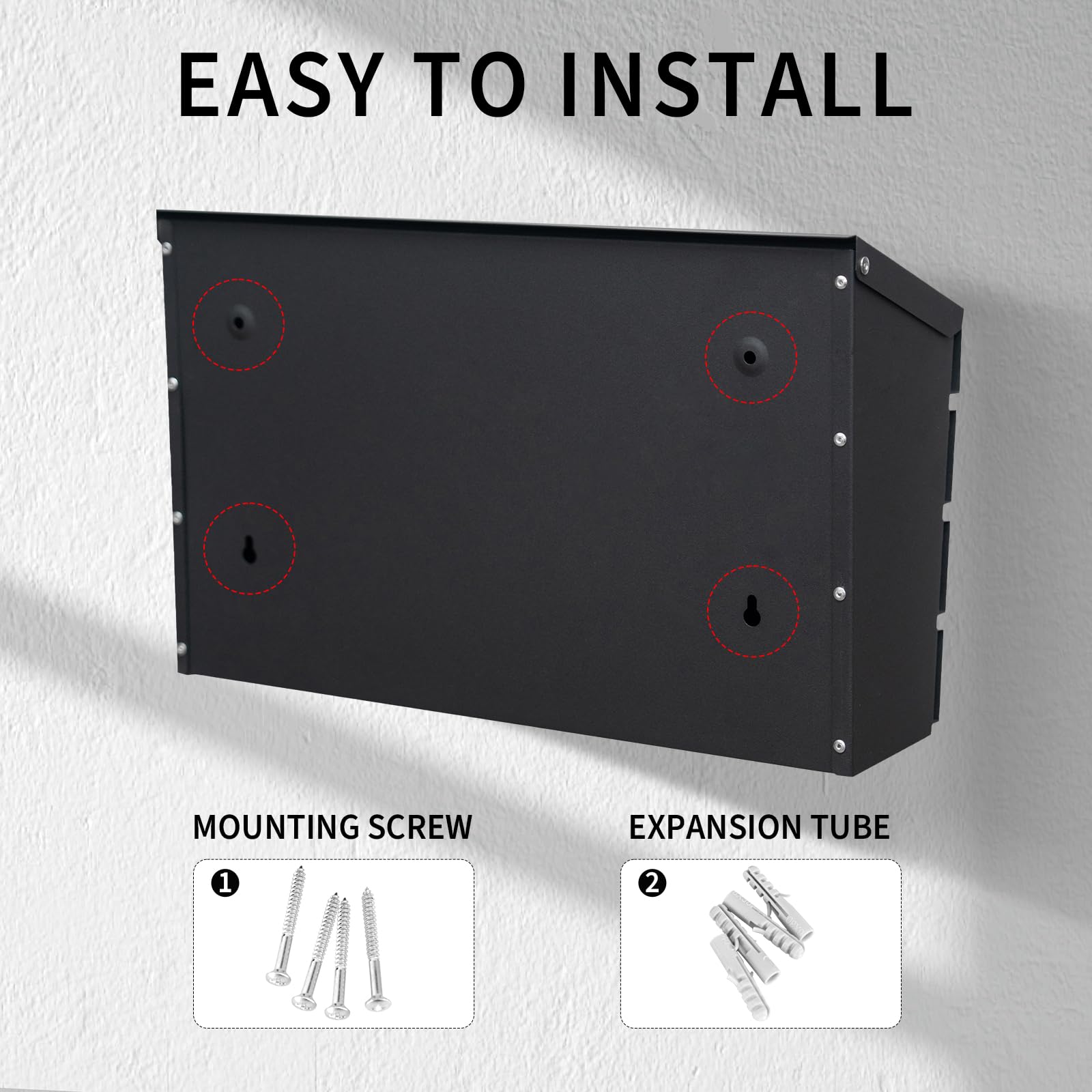 YOOBOX post-mounted setup complements a modern home exterior.