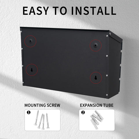 YOOBOX post-mounted setup complements a modern home exterior.