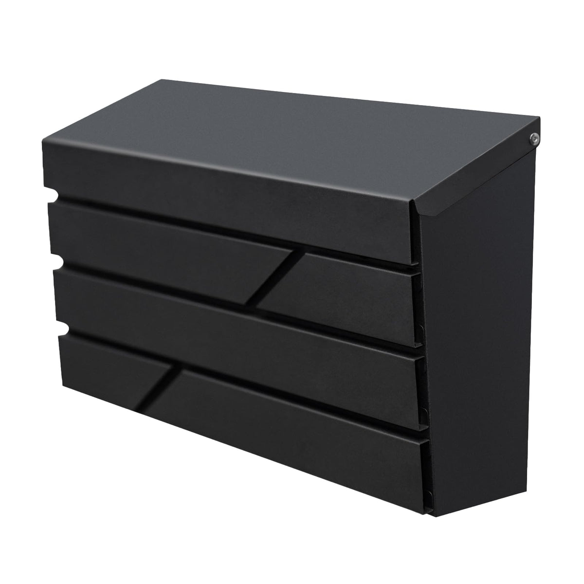 YOOBOX wall mount mailbox exterior view shows rugged galvanized steel for weather resistance.