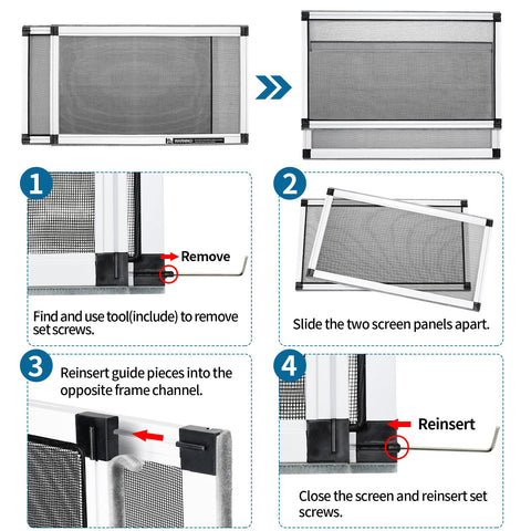 Yoochee double-hung fit ensures secure coverage on common vertical sash windows.