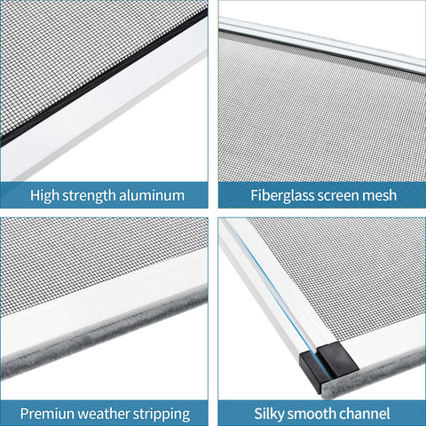 Yoochee fiberglass mesh offers clear visibility while screening out small debris.
