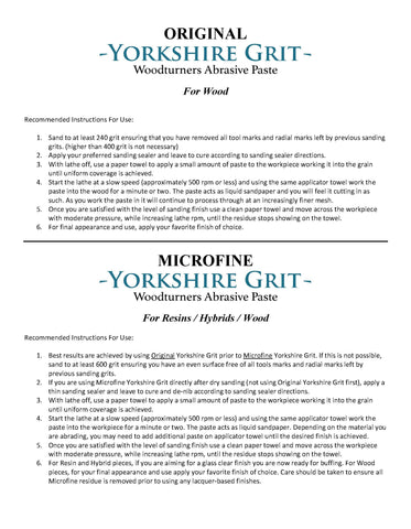 Yorkshire Grit Original paste acts as liquid sandpaper for finer finish