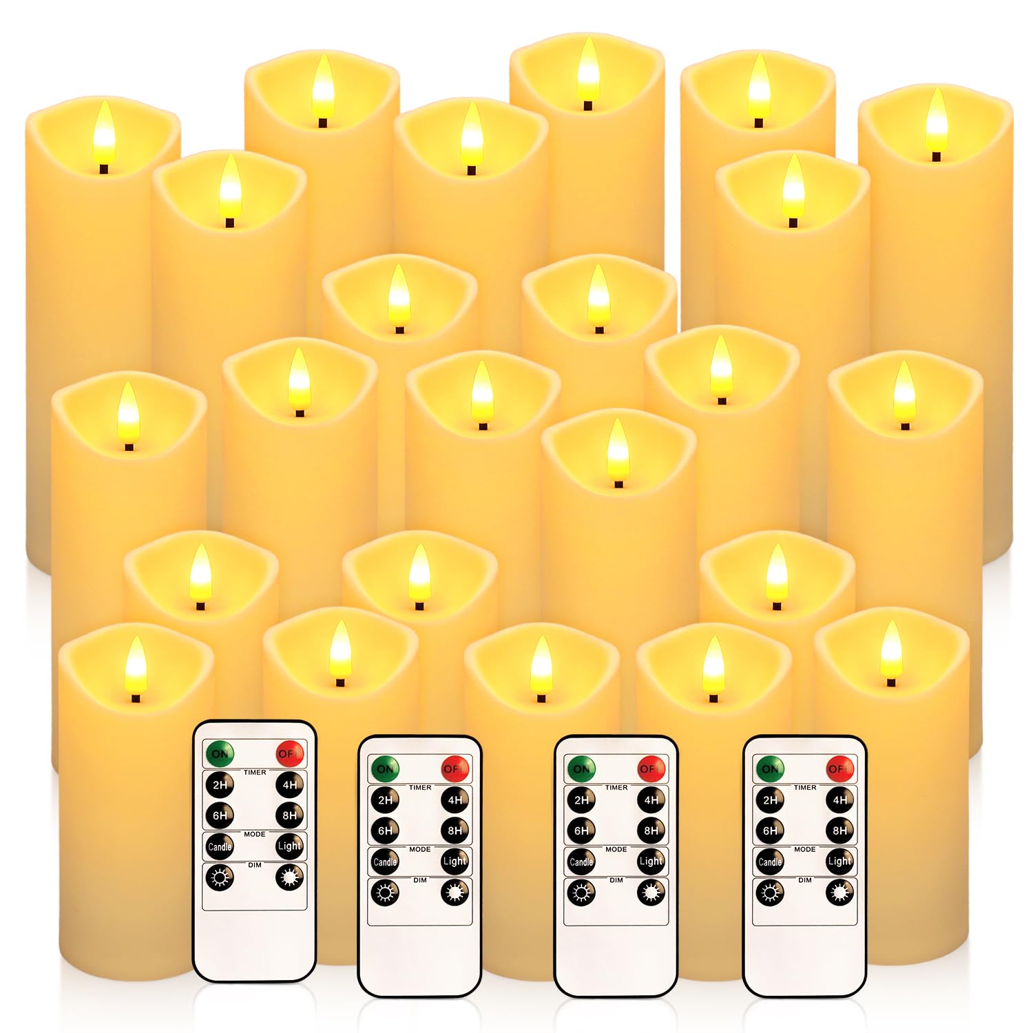 YOROXRG 24-pack flameless candles set for versatile home décor and events