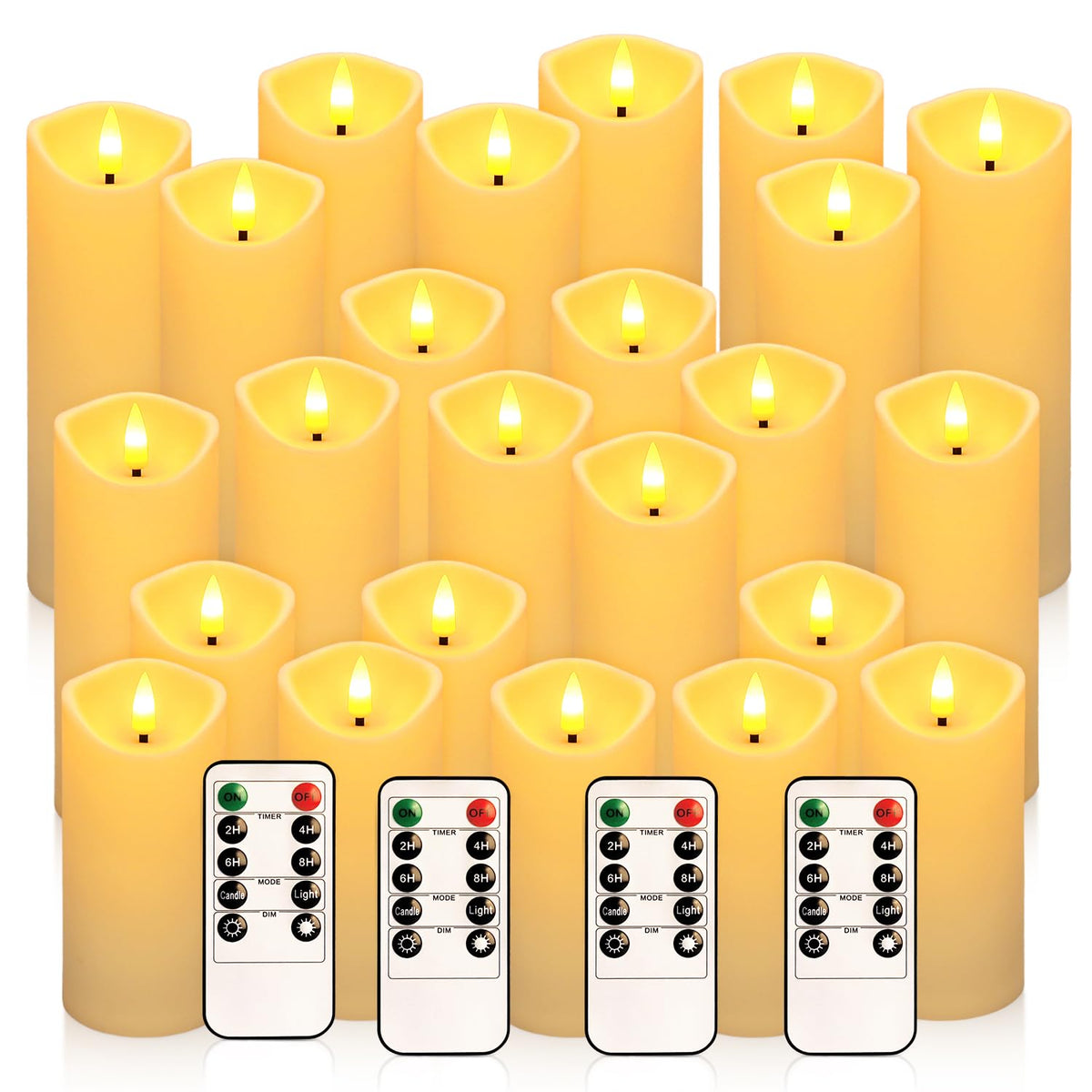 YOROXRG 24-pack flameless candles set for versatile home décor and events