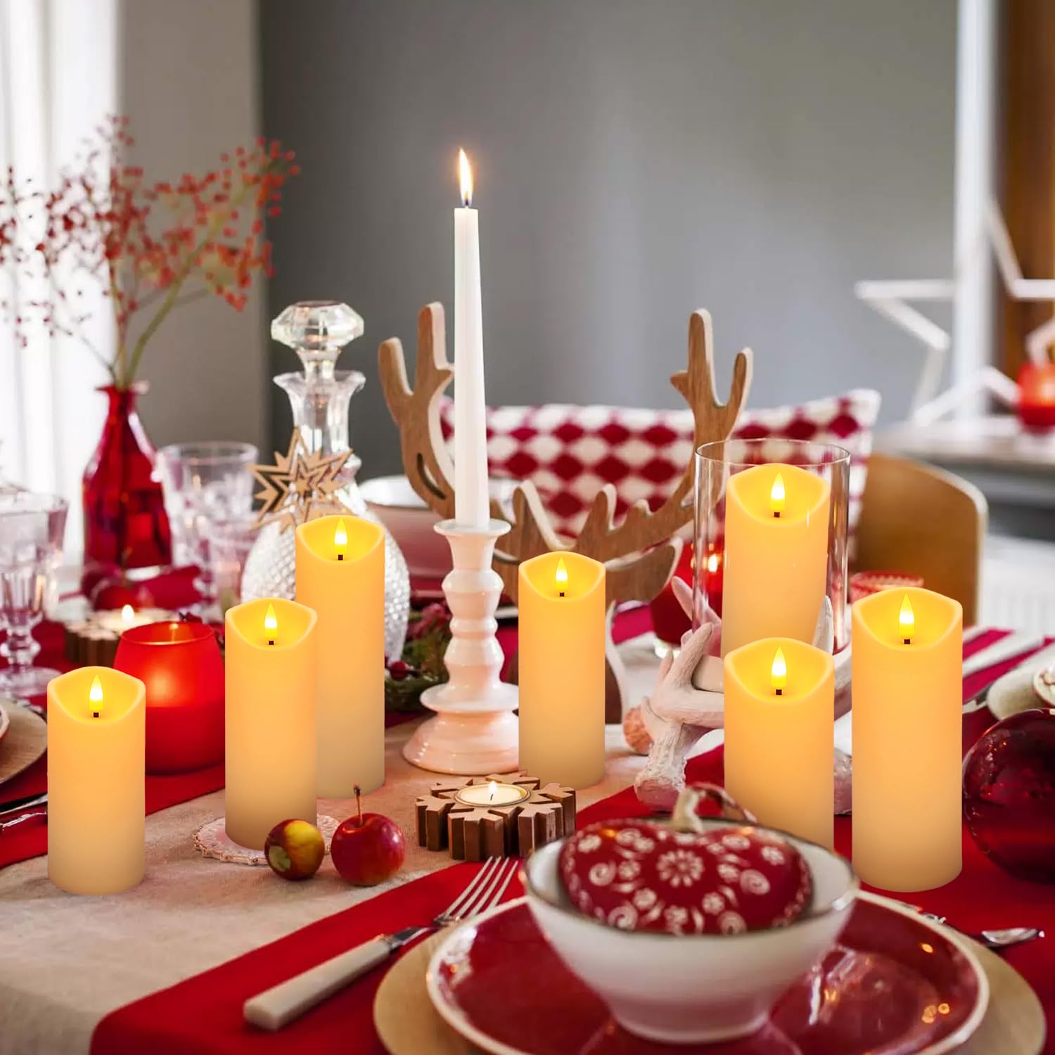 YOROXRG three sizes candles for flexible centerpiece styling