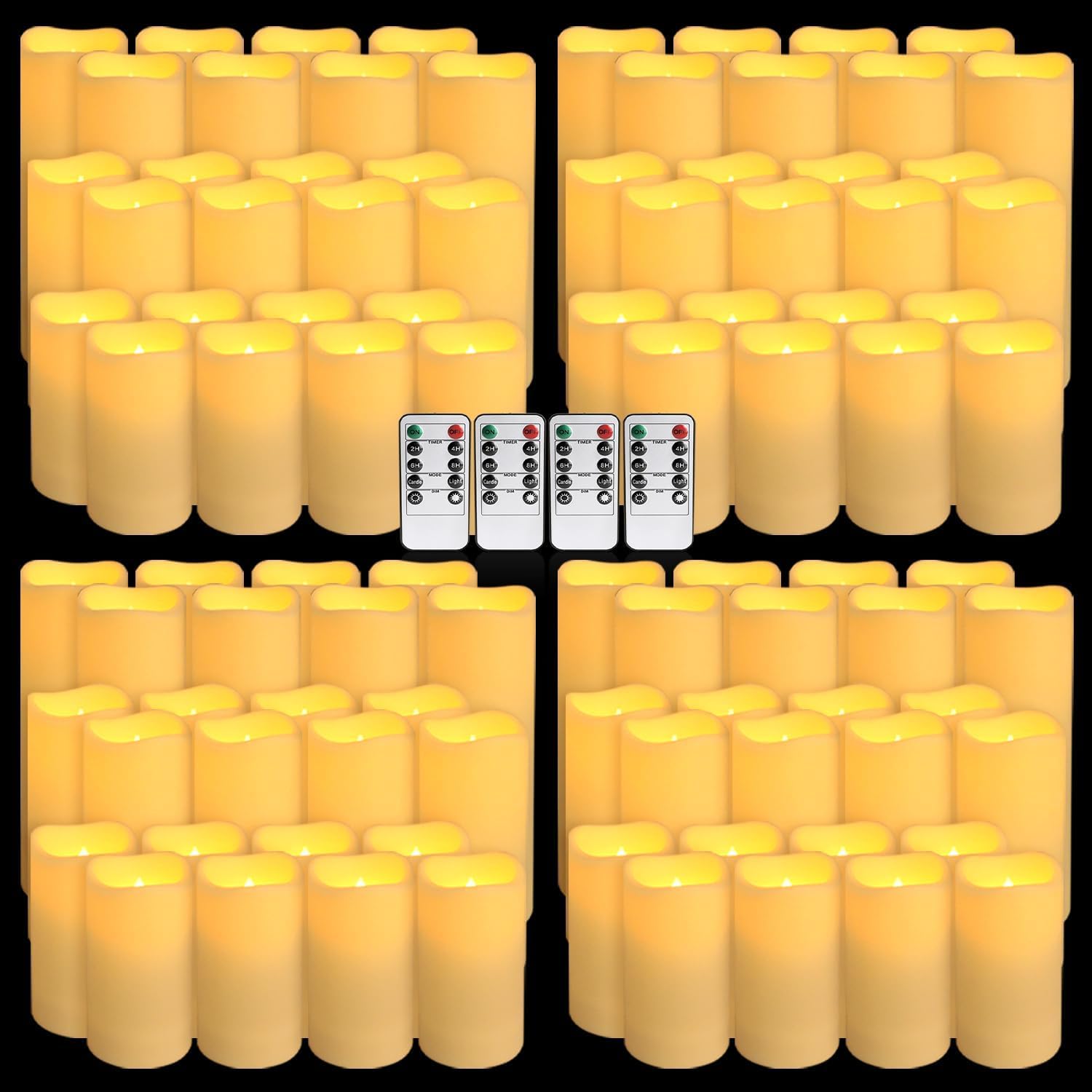 YOROXRG 96-pack outdoor flameless candles for weatherproof ambience