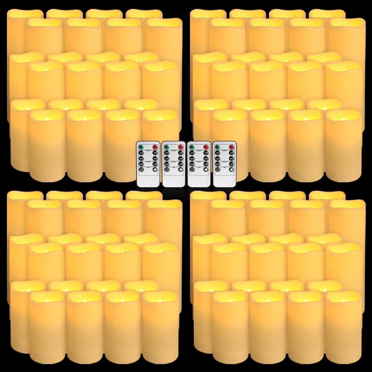 YOROXRG 96-pack outdoor flameless candles for weatherproof ambience