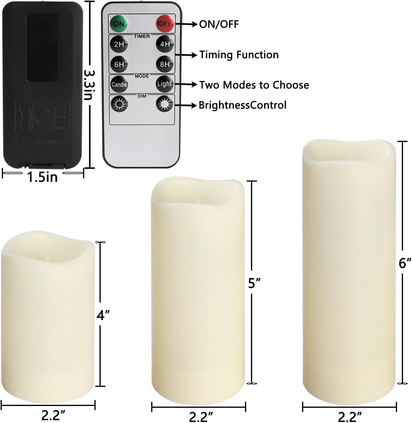 YOROXRG automatic timers set to 2/4/6/8 hours for convenience