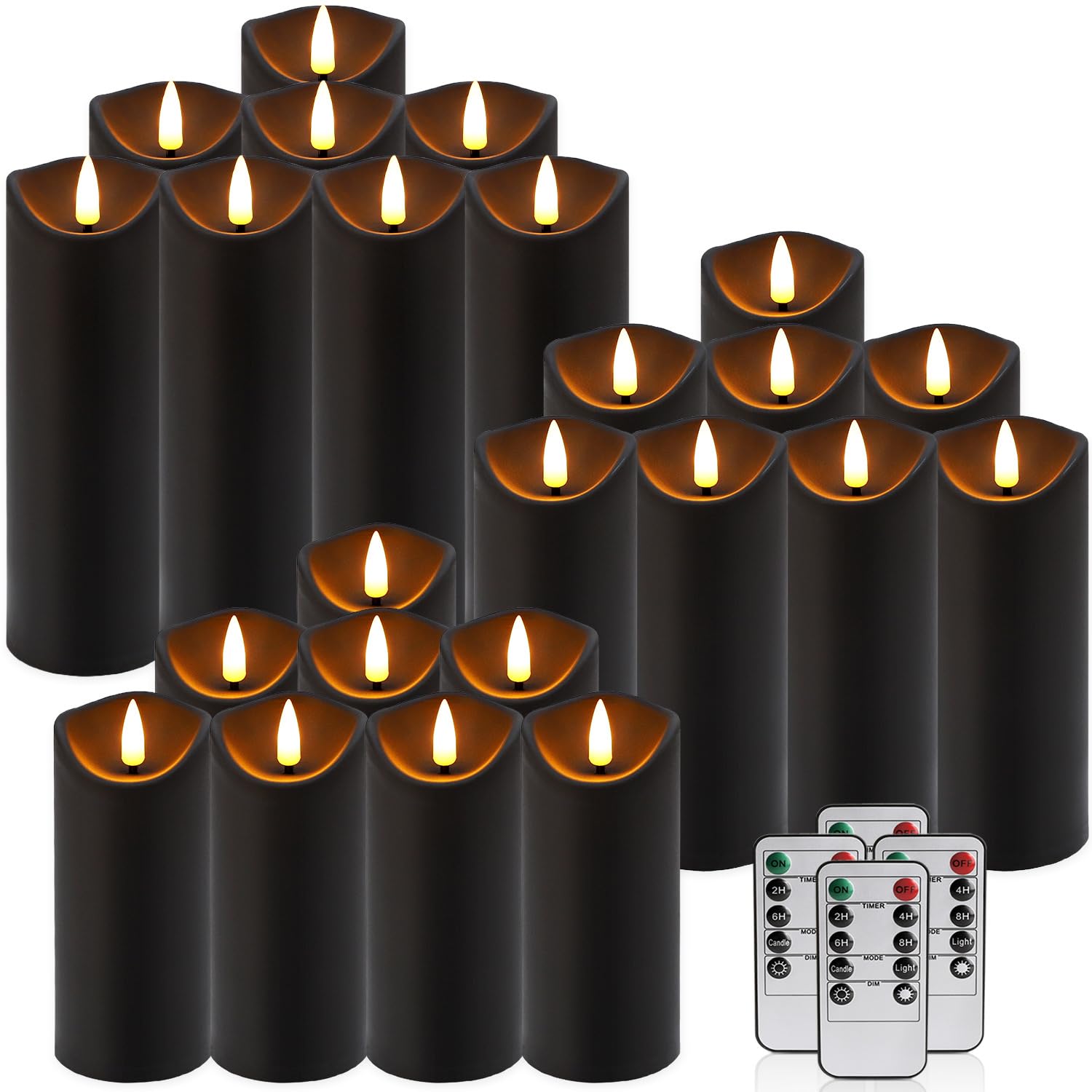 YOROXRG battery-powered candles with long-lasting LED life