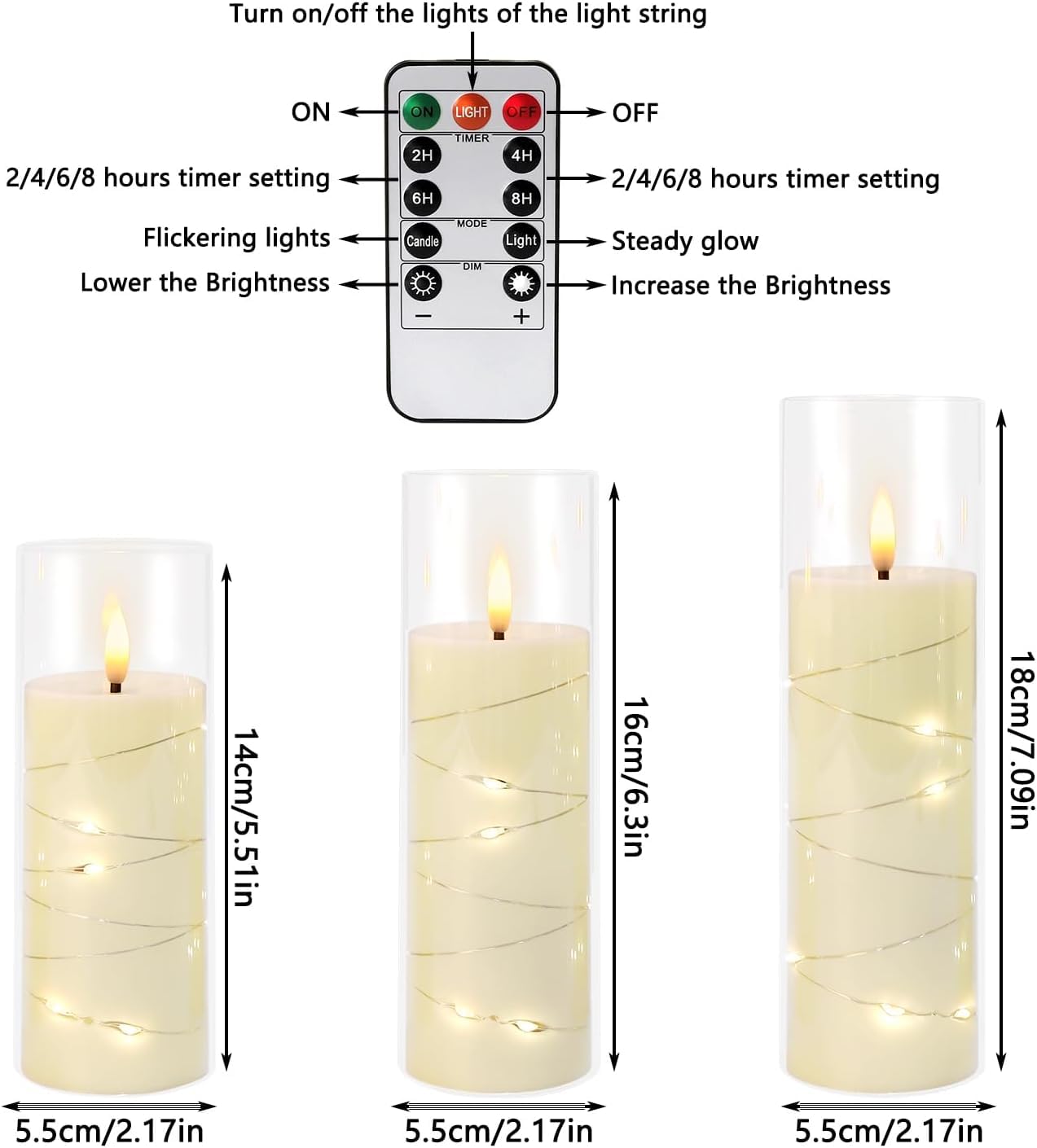 YOROXRG Christmas table centerpiece candles add elegant glow