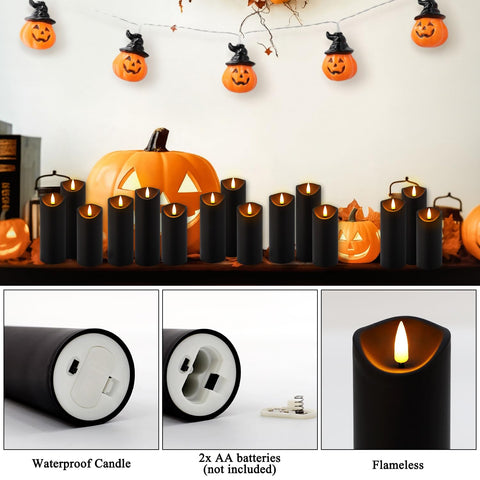 YOROXRG dining table centerpiece with layered candle heights