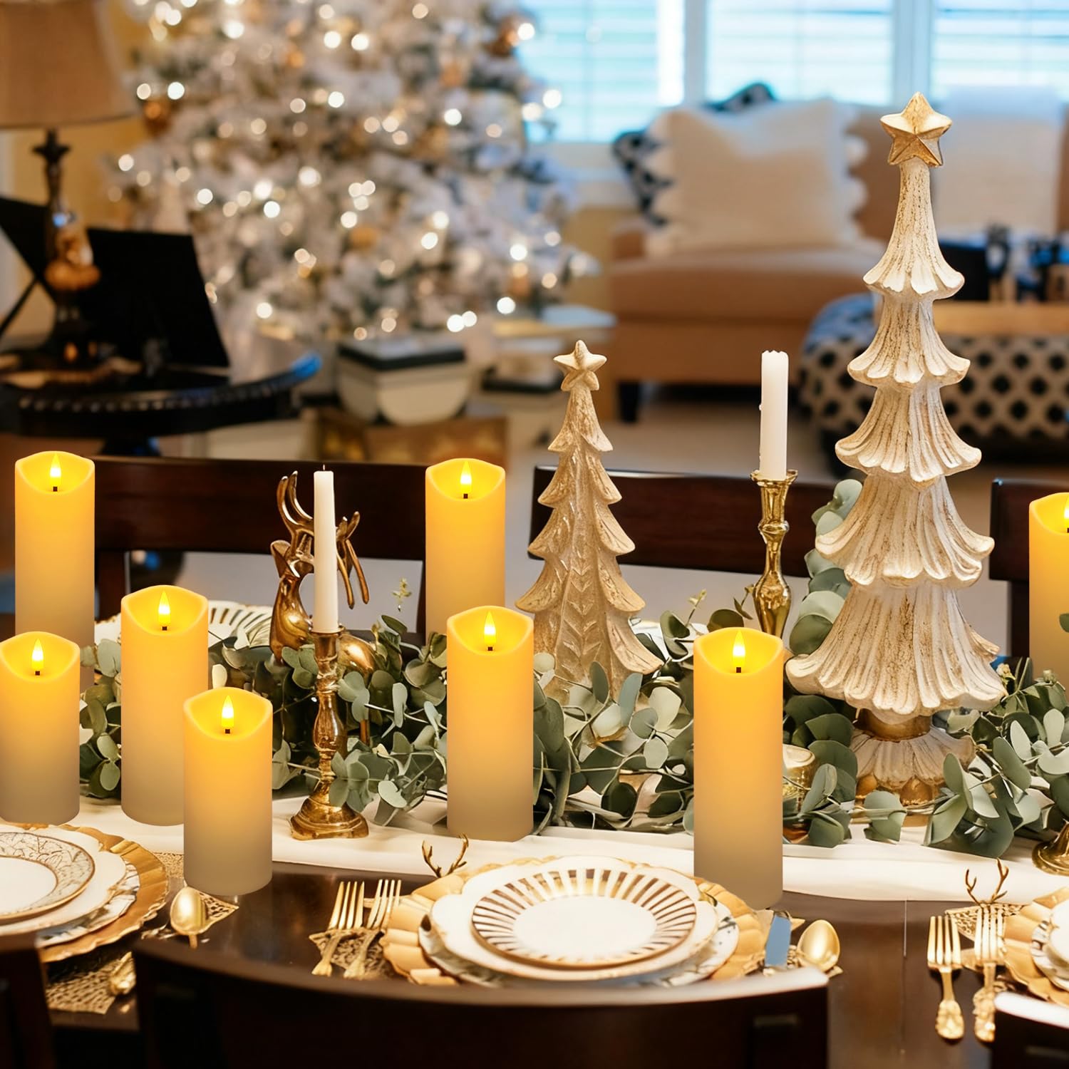 YOROXRG flame-simulating LEDs create warm, natural candlelight