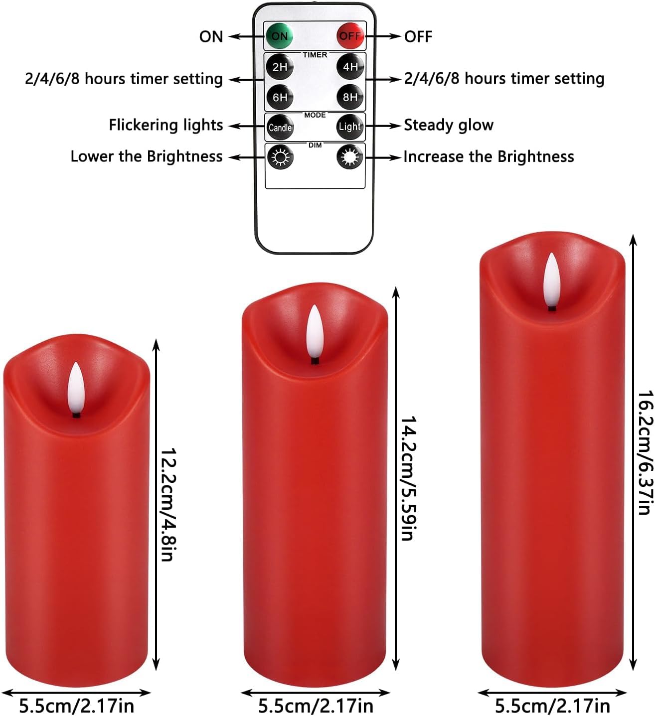 YOROXRG flameless candle dining table ambiance