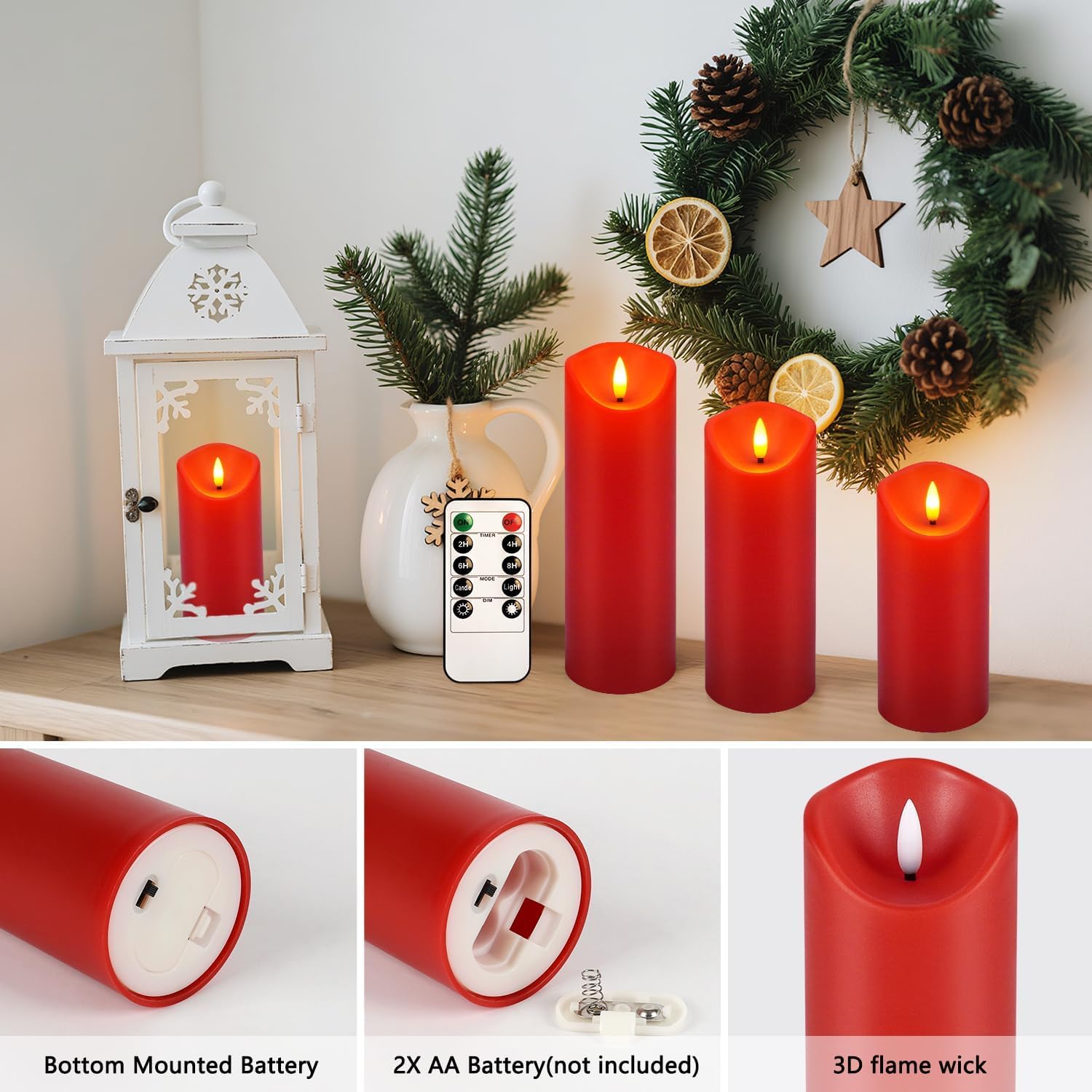 YOROXRG flameless candle safe for kids and pets