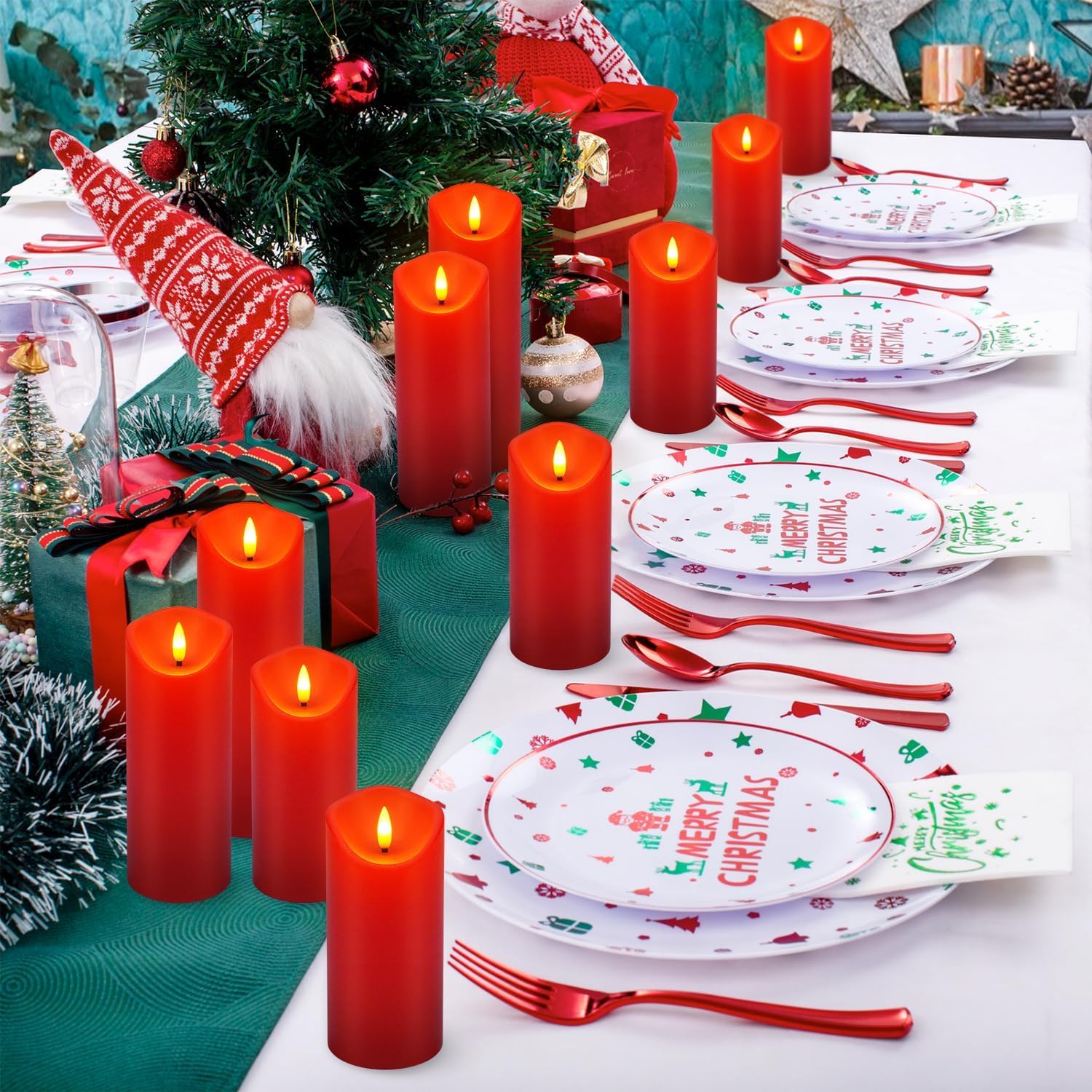 YOROXRG flameless candle wedding centerpiece, safe and stylish