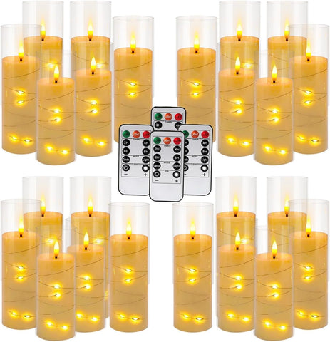YOROXRG ivory warm LED candles ideal for versatile displays