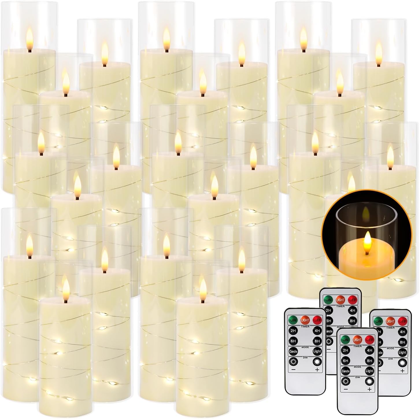 YOROXRG kid-friendly candles provide safe decorative lighting