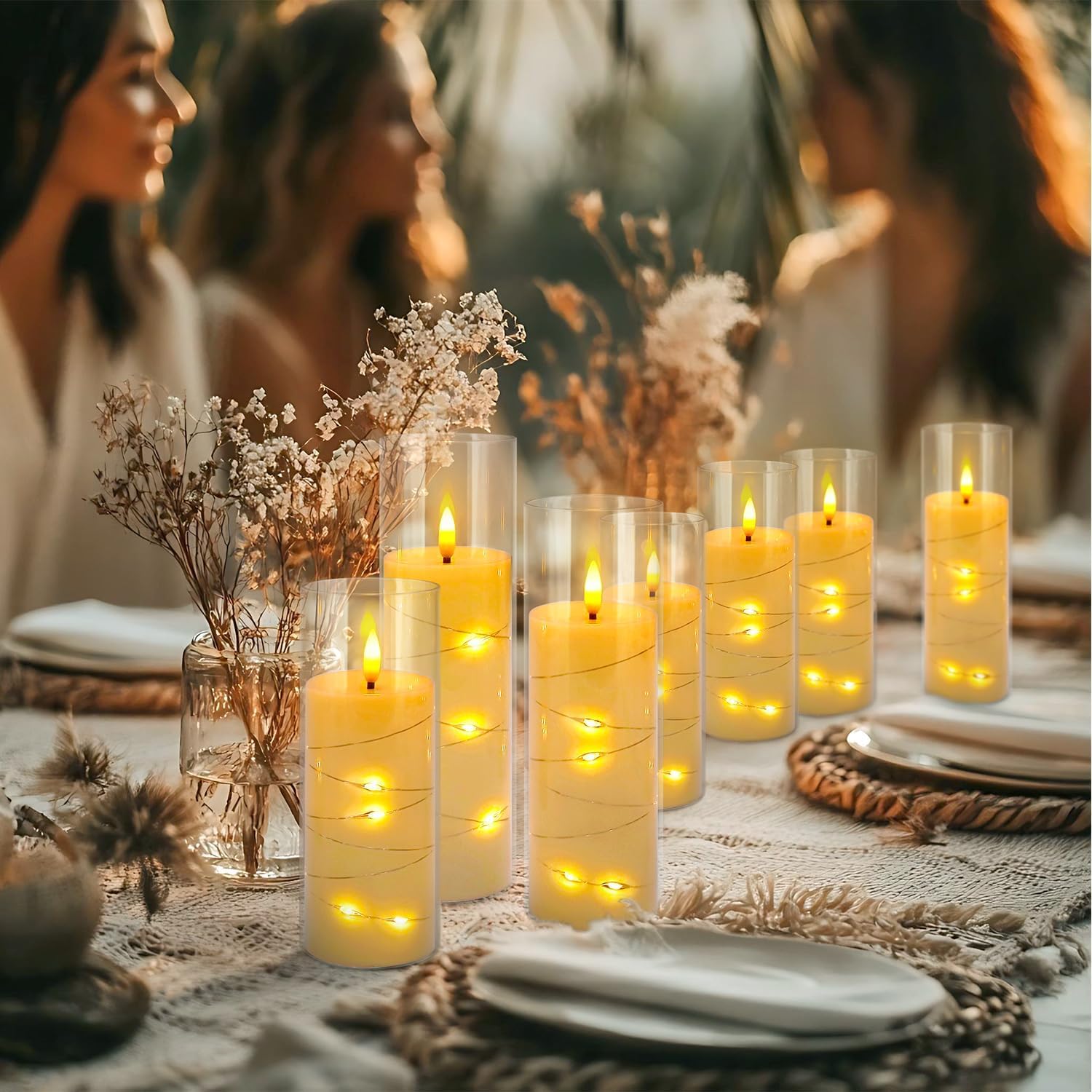 YOROXRG LED candles with timer function simplify daily ambiance control